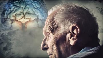 Frontend memory loss dementia alzheimer concept created with generative ai technology